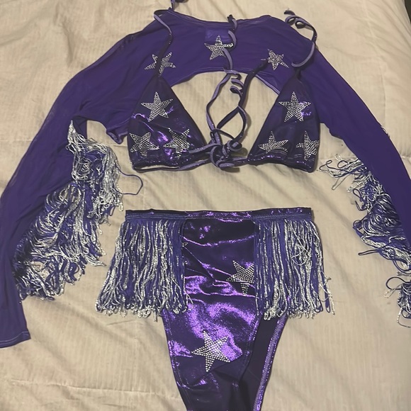 iHeartRaves Other - Sassy Pants Purple Fringe fit